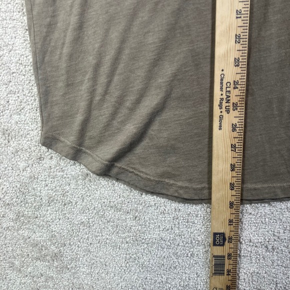 NEW Goodlife Made USA V-Neck T-Shirt Men's Large L Curved Hem Tan Timber NWT - Picture 5 of 8
